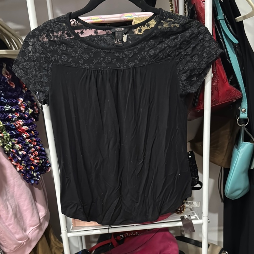 Black Lace Top